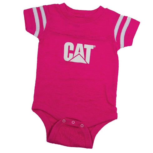 Hot Pink Infant Football Bodysuit