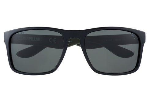 Yarder Sunglasses Matte Black w/Green Lens