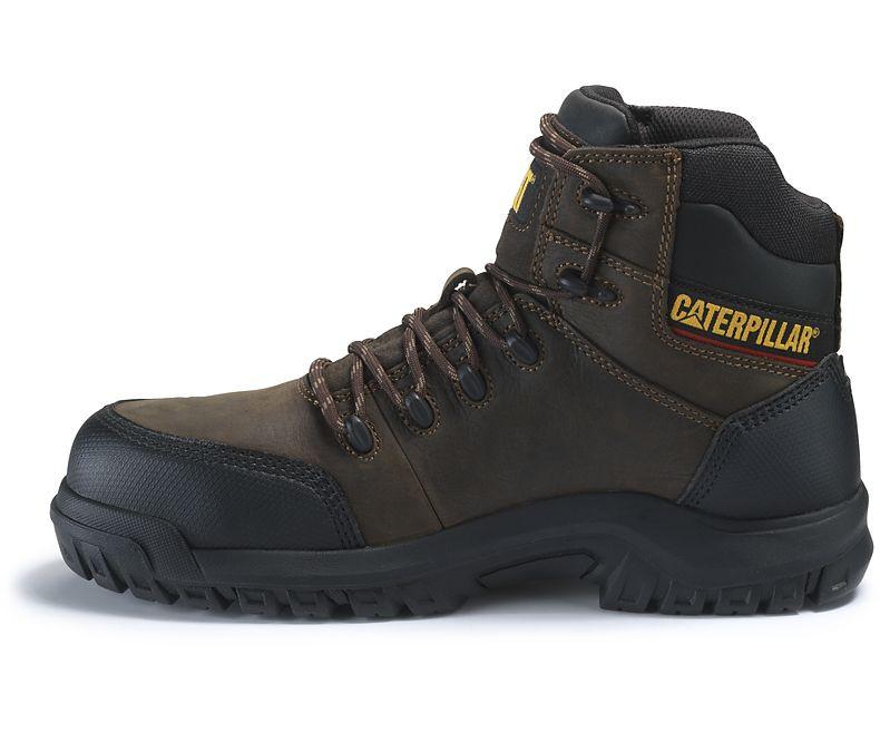 Botas Cat Piel Café Resorption Ct Wp P90977 Para Hombre | Meses sin interés