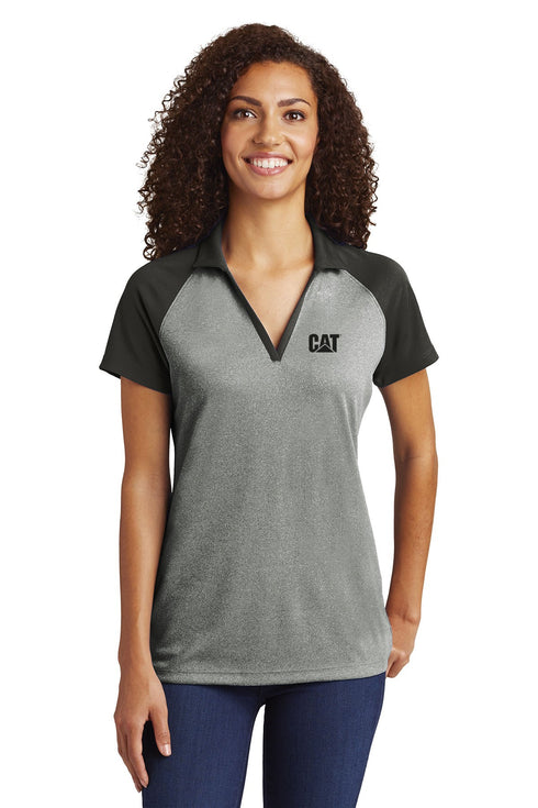 Women's Raglan Heather Block Polo
