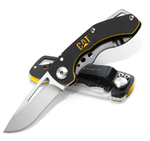 5" Drop Point Folding Knife w/Blk Handle