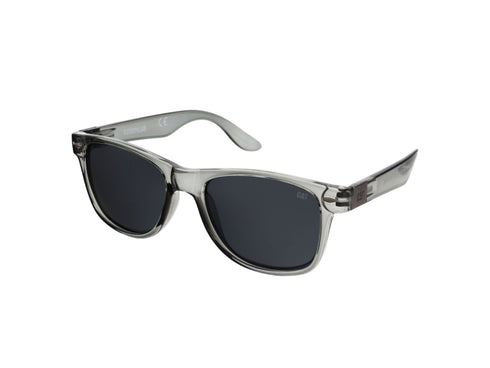 Blinding Sunglasses Gray Crystal w/Silver Flash Lens