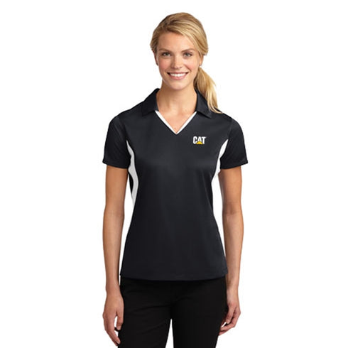 Ladies Side Block Micro Polo