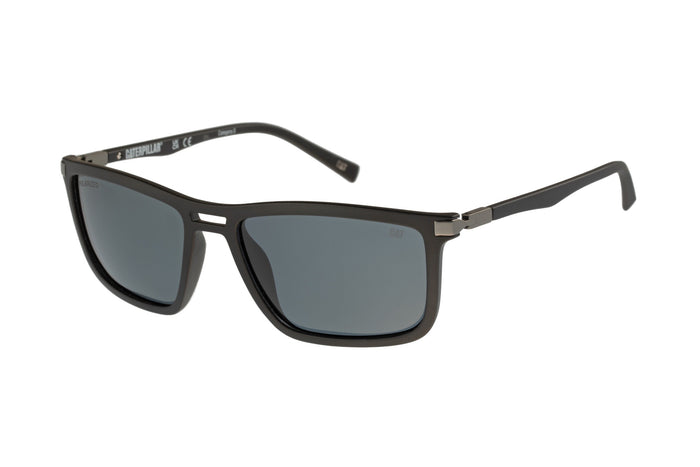caterpillar Polarized Sunglasses Matte Black w/Smoke Lens