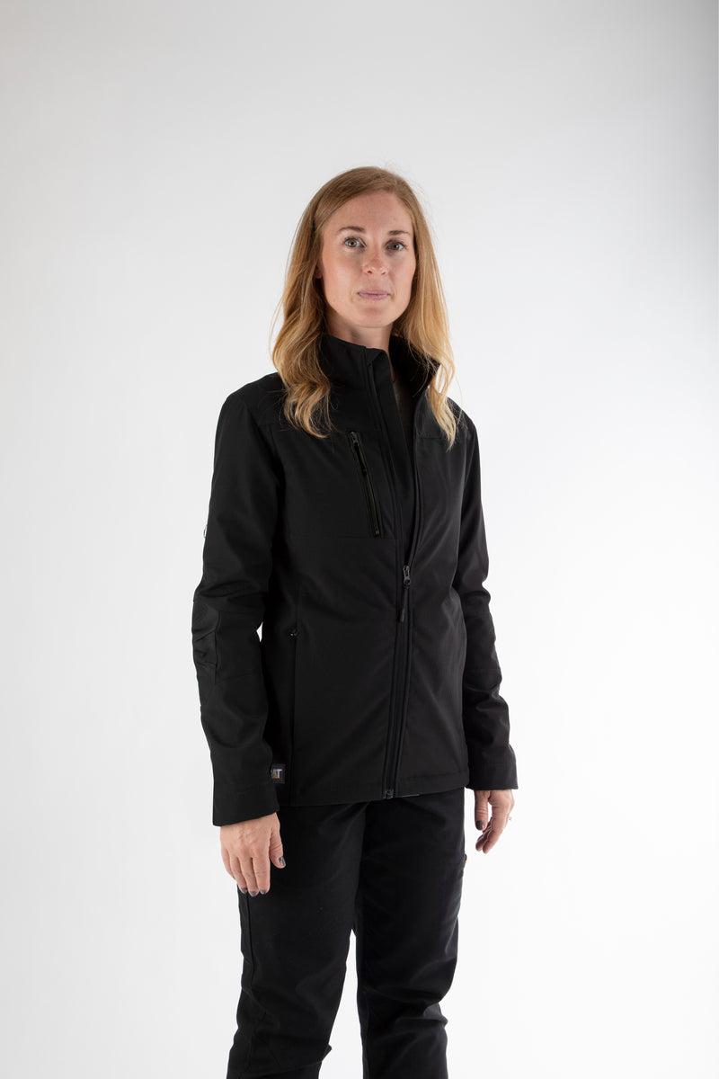 Women's Grid Fleece Bonded Softshell Jacket – shopcaterpillar.com