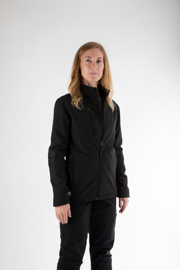 caterpillar Women's Grid Fleece Bonded Softshell Jacket