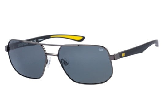 caterpillar Double Bridge Sunglasses Matte Black w/Smoke Lens