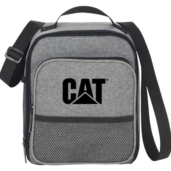 caterpillar Brandt Can Lunch Cooler Grey and Black Clearance